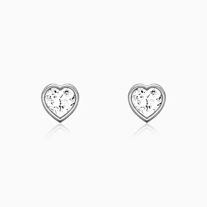 Silver Coeur Earring