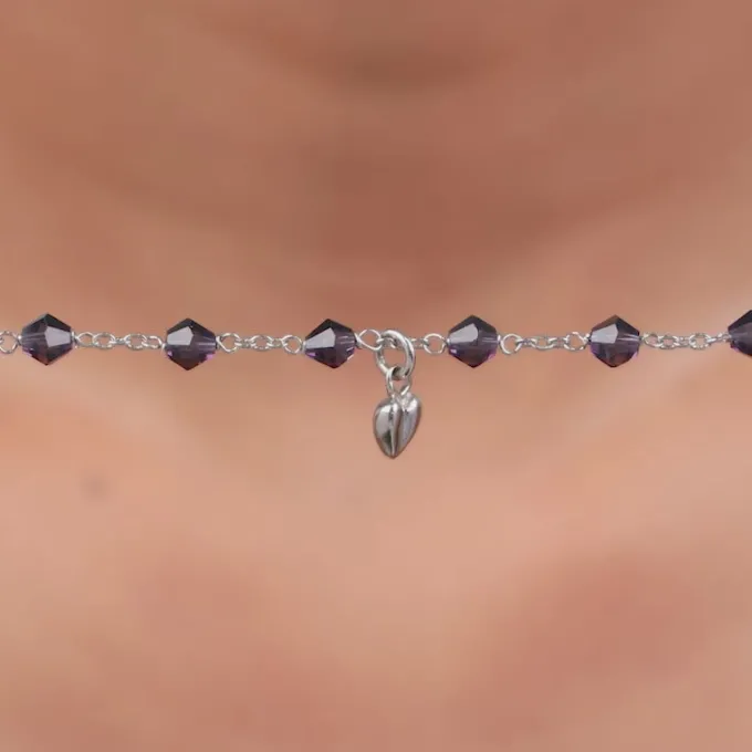 Silver Colourful Beads Bracelet