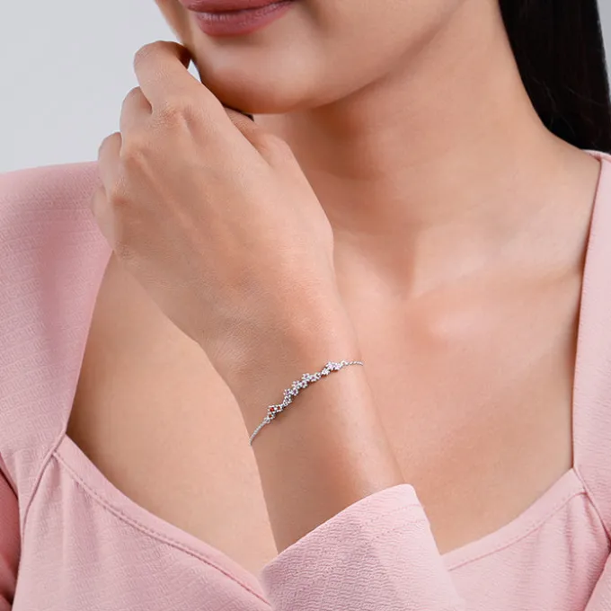 Silver Colourful Shine Bracelet