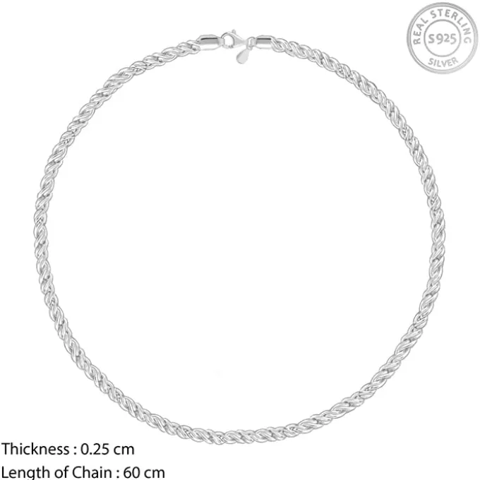 Silver Crest Chain For Him