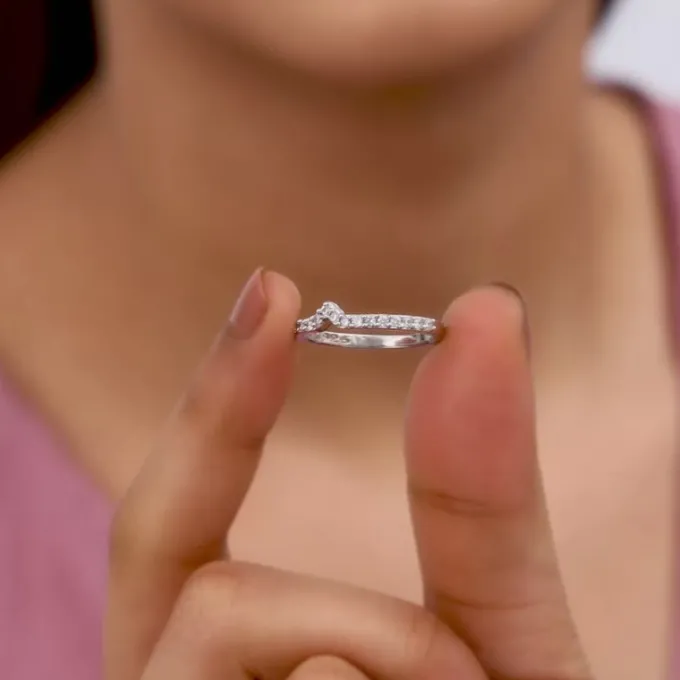 Silver Cupid Arrow Ring