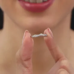 Silver Curvy Wave Ring