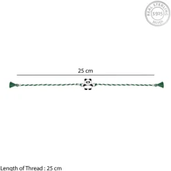 Silver Cute Panda Rakhi for Kids