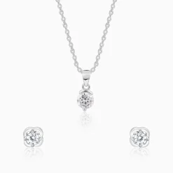 Silver Cute Zirconia Set