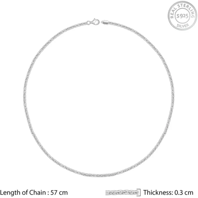 Silver Dainty Rolo Chain For Him
