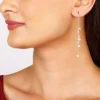 Silver Dangling Chain Earrings