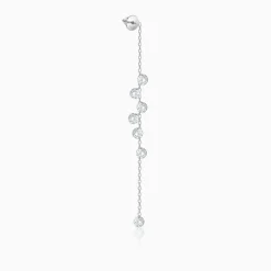 Silver Dangling Chain Earrings