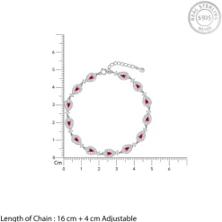 Silver Dawn Drop Bracelet