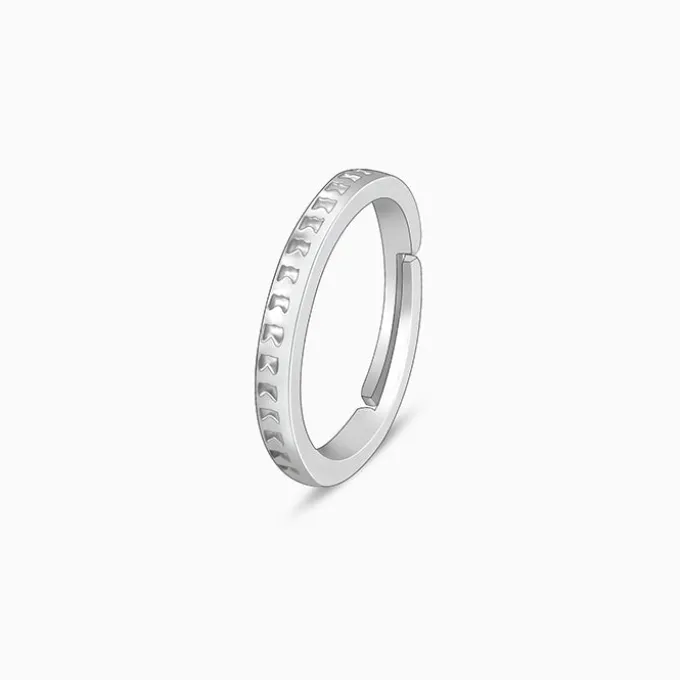 Silver Dear Hearts Ring
