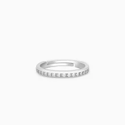 Silver Dear Hearts Ring