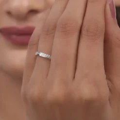 Silver Dear Hearts Ring