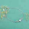 Silver Deer Heart Bracelet