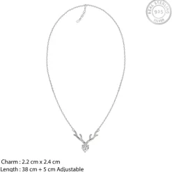 Silver Deer Heart Set