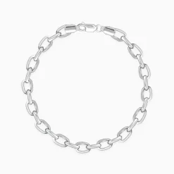 Silver Delink Bracelet For Him