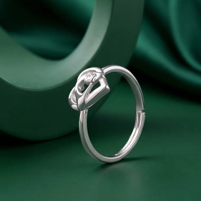 Silver Delulu In Love Ring