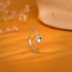 Silver Dendrobium Ring
