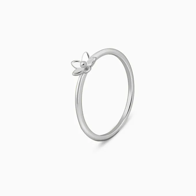 Silver Dendrobium Ring