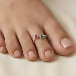 Silver Dhanya Toe Rings