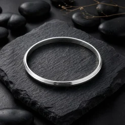 Silver Diljot Kada For Him (Size 7)