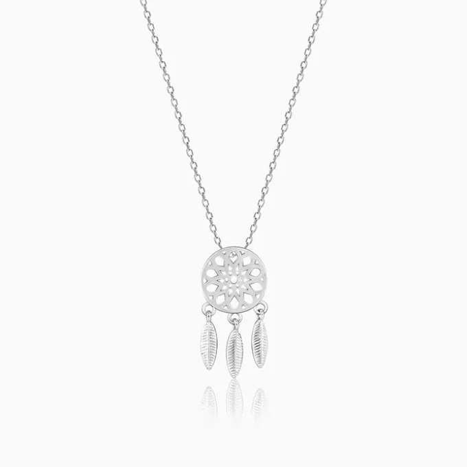 Silver Dreamcatcher Necklace