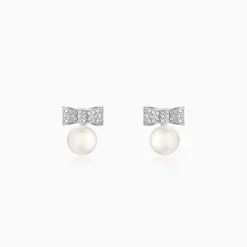 Silver Dreamy Pearls Earrings