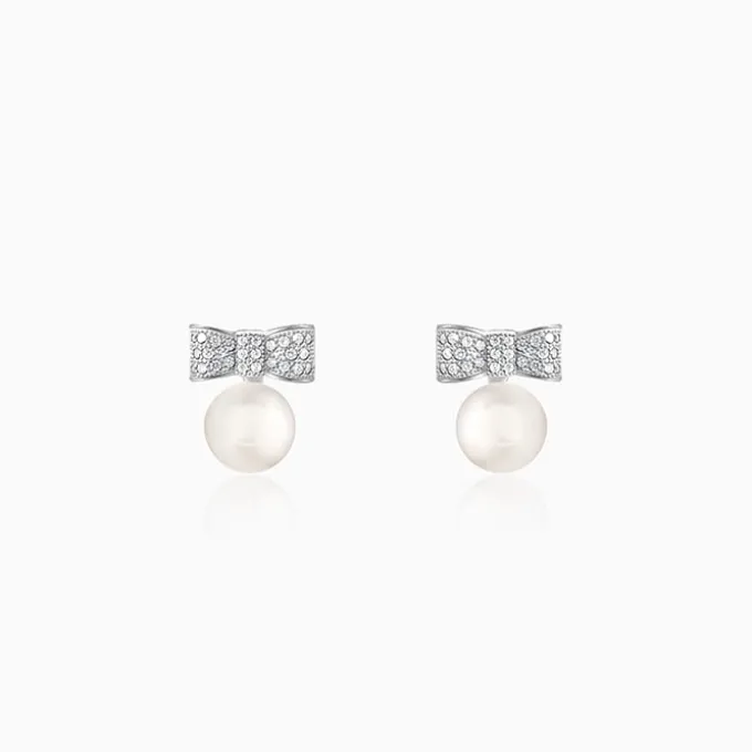 Silver Dreamy Pearls Earrings