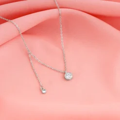 Silver Drip of Delight Necklace