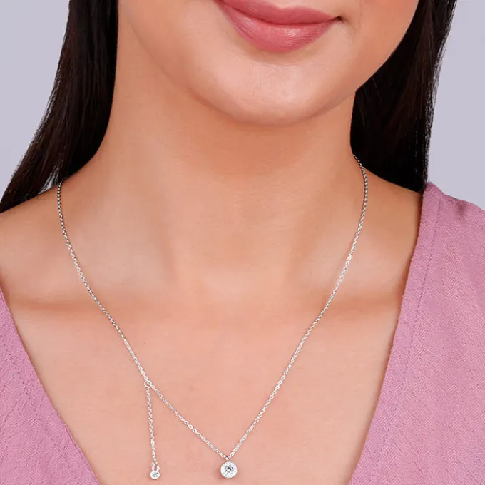 Silver Drip of Delight Necklace