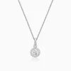 Silver Drizzle Drop Pendant with Box Chain