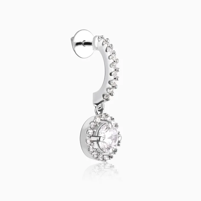 Silver Drizzle Drop Set with Link Chain