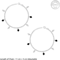 Silver Dua Kids Anklet