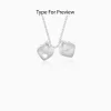 Silver Dual Heart Name Personalised Necklace