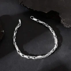 Silver Dude's Delight Bracelet For Him