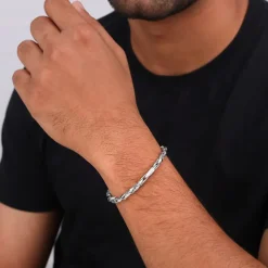 Silver Dude's Delight Bracelet For Him