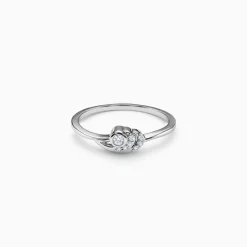 Silver Eclipse Twist Ring (Size 12)