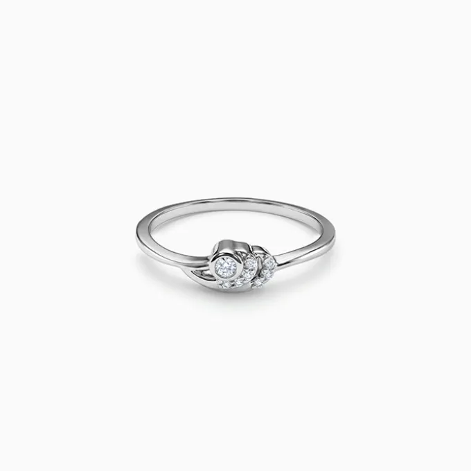 Silver Eclipse Twist Ring (Size 12)