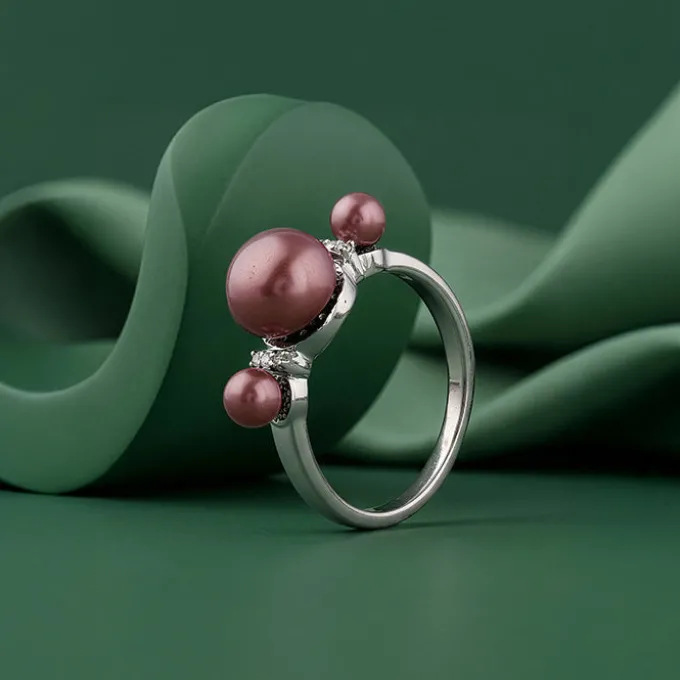 Silver Eleanor Pearl Ring (Size 12)