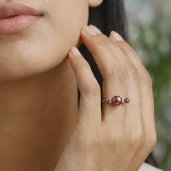 Silver Eleanor Pearl Ring (Size 12)