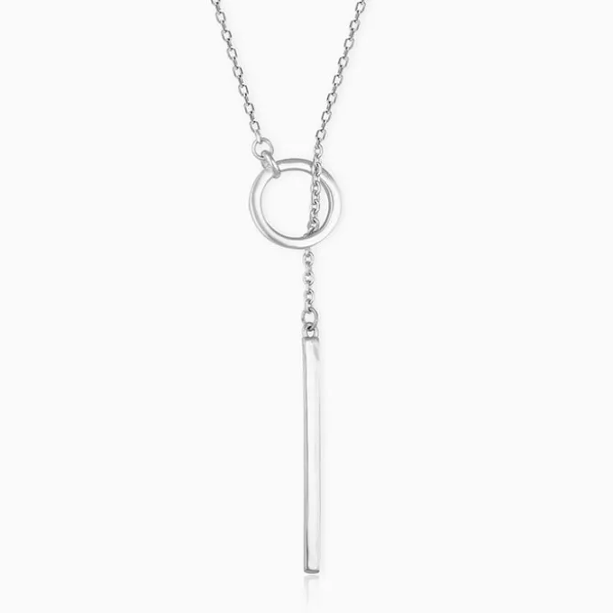 Silver Elegance Over All Pendant With Link Chain