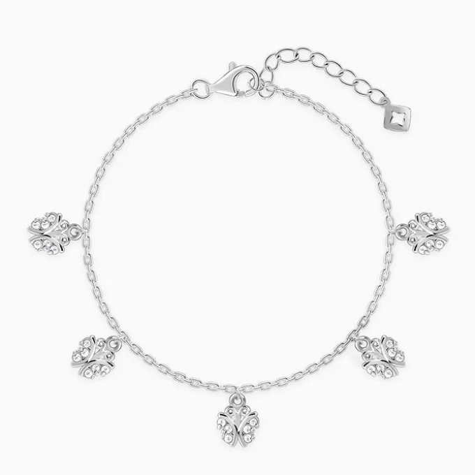 Silver Elegant Butterfly Bracelet