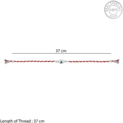 Silver Elegant Peacock Feather Rakhi