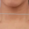Silver Elongated Box Chain