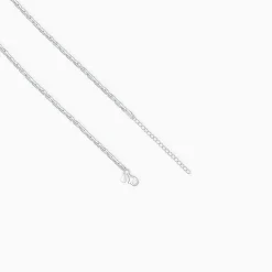 Silver Elongated Box Chain