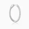 Silver Enchanted Radiance Hoops