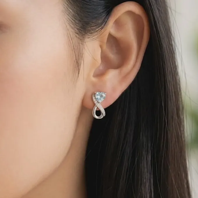 Silver Endlessly Yours Earrings