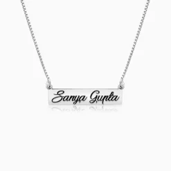 Silver Engraved Pendant with Box Chain