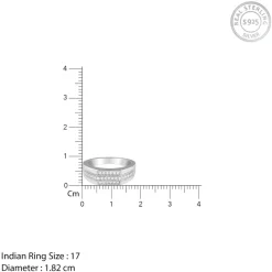 Silver Eternal Path Ring For Him