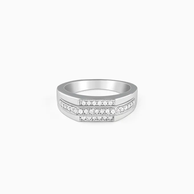Silver Eternal Path Ring For Him