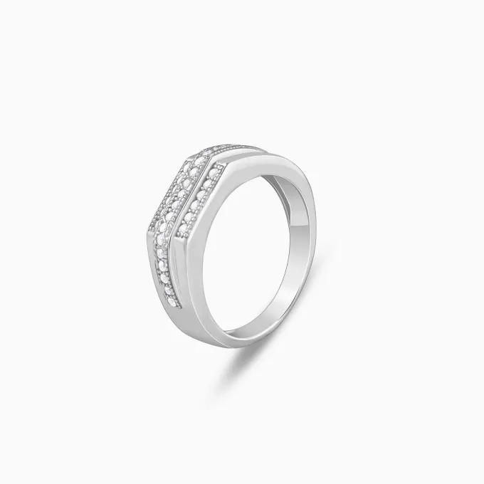 Silver Eternal Path Ring For Him