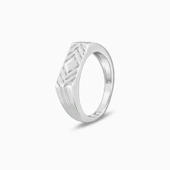Silver Eternal Symmetry Ring For Him